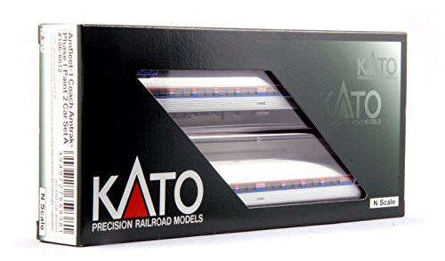 Kato USA Model Train Products N Amfleet I Coach Amtrak Phase I Set Train A 2-Car Set