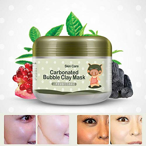 Zhengpin Bubble Sleep Bubble Clay Mask Moisturizing Water Supplement Deep Cleanse Facial Mask -Green-