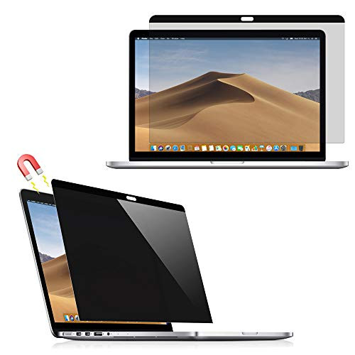VIYOYA Magnetic Privacy Screen Protector Easy On/Off Ultra Slim Anti-Glare Anti-spy Screen Protector Film Filter Compatible MacBook Pro 15 Inch 2016/2017/2018/2019 Version -Model A1707  and  A1990-