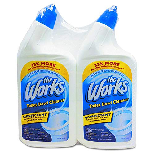 the Works 33302WK Disinfectant Toilet Bowl Cleaner 32 oz Bottle 2/Pack