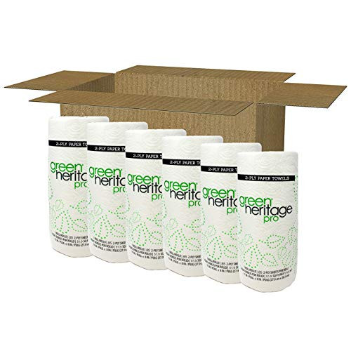 Green Heritage 2-Ply Paper Towels 85 Sheets per Roll 6 Rolls