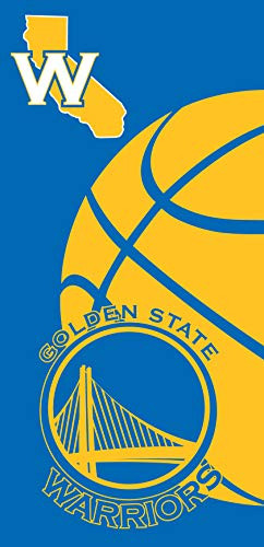 Golden State Warriors Large Beach Towel 28 in x 58 in - Officially Licensed Northwest NBA