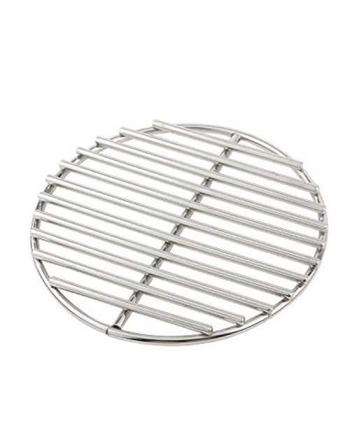 9 inch BBQ High Heat Stainless Steel Charcoal Fire GrateFits Large and Minimax Big Green Egg Fire Grate and Kamado Joe Grill Parts Charcoal Grate Replacement Accessories-9- 9 inch BBQ High Heat Stainless Steel Charcoal Fire GrateFits Large and Minimax Big Green Egg Fire Grate and Kamado Joe Grill Parts Charcoal Grate Replacement Accessories-9-