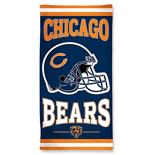 CHICAGO BEARS NFL BEACH TOWEL 1-30 inchx60 inch CHICAGO BEARS NFL BEACH TOWEL 1-30 inchx60 inch