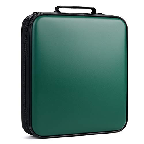 CD Case DVD Case DVD Storage CD Storage 160 Capacity Organizer CD Wallets Protective CD Case -Dark Green-