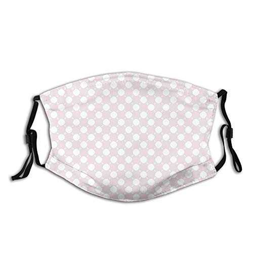 Comfortable Windproof maskAbstract Pattern with Circles and Small Triangles in Soft?Printed Facial decorations for Unisex Adult