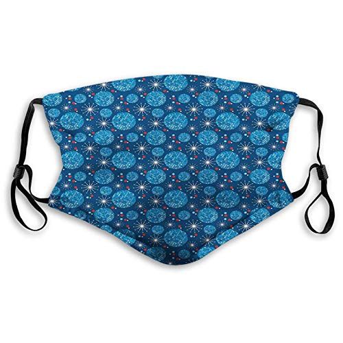 Comfortable Windproof mask? Geometric Pattern Circles with Square Shapes and Dots Dandel?Printed Facial decorations for adult SIZEM