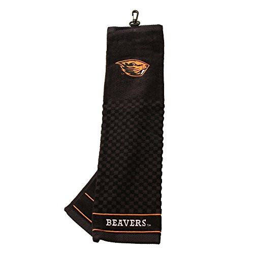 Team Golf NCAA Oregon State Beavers Embroidered Golf Towel Checkered Scrubber Design Embroidered Logo Team Golf NCAA Oregon State Beavers Embroidered Golf Towel Checkered Scrubber Design Embroidered Logo
