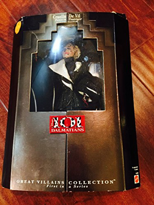 Disney Cruella De Vil Doll 101 Dalmatians Power in Pinstripes Great Villains Collection First in Series (1996) Disney Cruella De Vil Doll 101 Dalmatians Power in Pinstripes Great Villains Collection First in Series (1996)