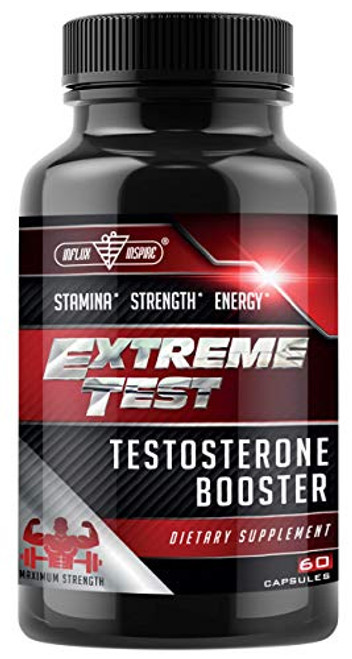 Testosterone Booster for Men - Test Boost Advanced Male Enhancing Pills - Testosterone Booster with Horny Goat Weed - Test Booster Muscle Builder - Energy Libido Booster with Tongkat Ali - 60 Capsules