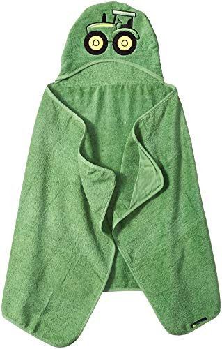 John Deere unisex child Hooded Towel Wearable Blanket Green One Size US
