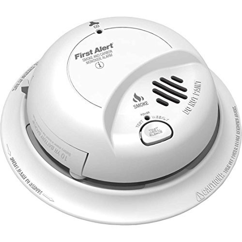 First Alert BRK SC9120LBL Hardwire AC Smoke and Carbon Monoxide Combination Alarm with 10 Year Sealed Battery Backup