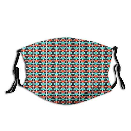 Zigzag Lines with Triangles and Hexagons Abstract Shapes Pat Face Mask Reusable Washable Masks Cloth for Men and Women Zigzag Lines with Triangles and Hexagons Abstract Shapes Pat Face Mask Reusable Washable Masks Cloth for Men and Women