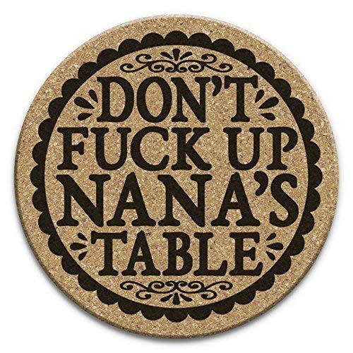 Dont Fuck Up Nanas Table Coaster Gift Set of 4