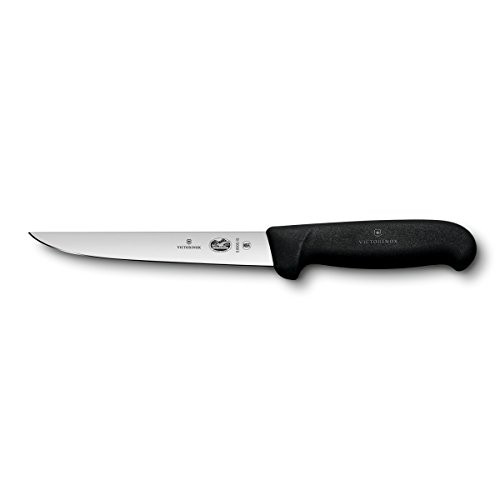 Victorinox Swiss Army Cutlery Fibrox Pro Extra-Wide Boning Knife Stiff Blade 6-Inch