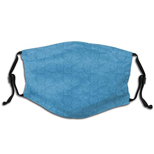 2021 Fashion Geometric Style Concentric Triangles Rectangles and Hexagonal PatternDustproof Windproof Face MaskReusableWashable ClothFace CoverCover for Children