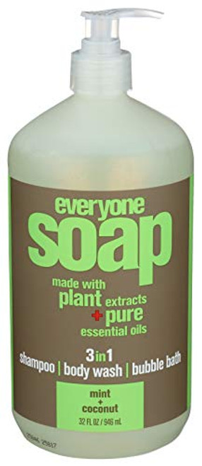 EO Products Natural Everyone Hand Soap Liquid Mint and Coconut 32 Ounce EO Products Natural Everyone Hand Soap Liquid Mint and Coconut 32 Ounce