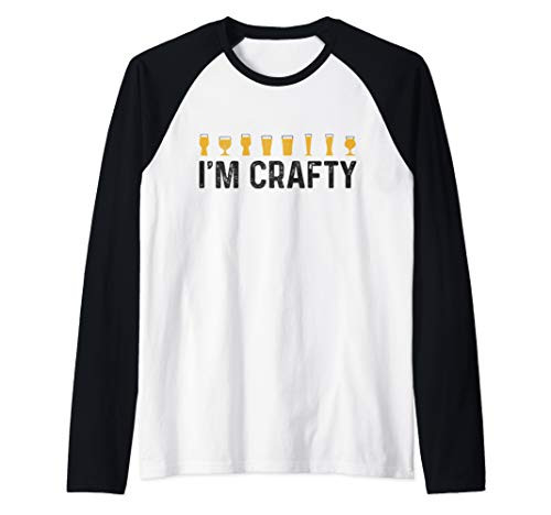 Craft Beer Brewer Im Crafty Hops Homebrew Home Brewing Gift Raglan Baseball Tee Craft Beer Brewer Im Crafty Hops Homebrew Home Brewing Gift Raglan Baseball Tee
