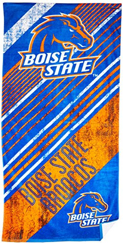 Boise State Broncos  inchDiagonal inch Beach Towel 30 inch x 60 inch