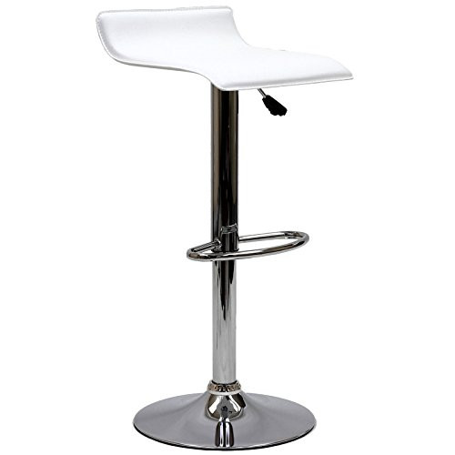Modway Gloria Retro Modern Faux Leather Bar Stools in White