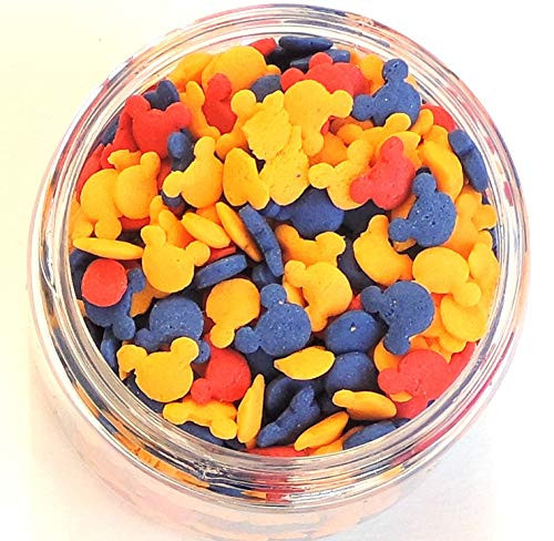 Kreative Baking Mickey Mouse Sprinkles- Blue Golden Yellow and Red