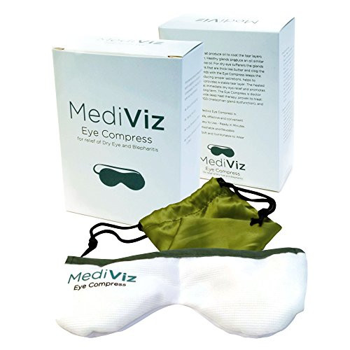 Mediviz Warm Compress Eye Mask - Moist Heat Compress for Irritated Eyes and Eyelid Lumps and Bumps -ORIGINAL-