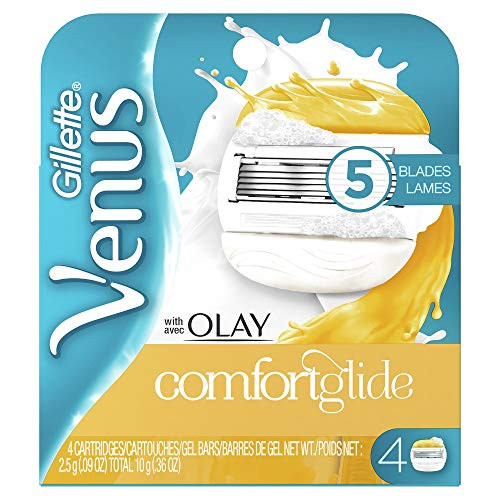 Gillette Venus ComfortGlide with Olay Womens Razor Blades - 4 Refills
