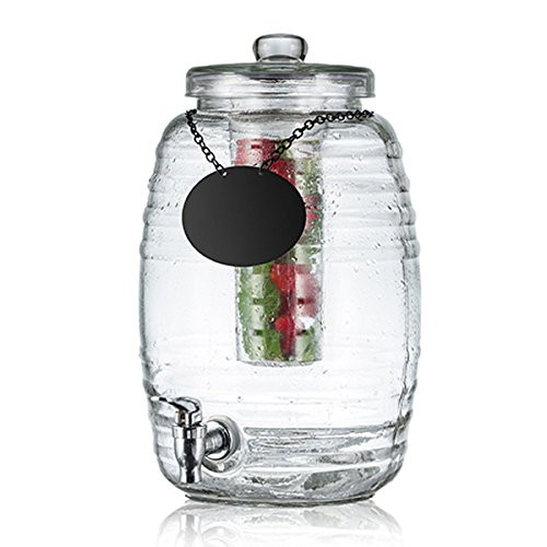 TableCraft Products BDG1000 2.5 gal Beehive Glass Beverage Dispenser, 9" x 10.75" x 14.5", Beehive Style