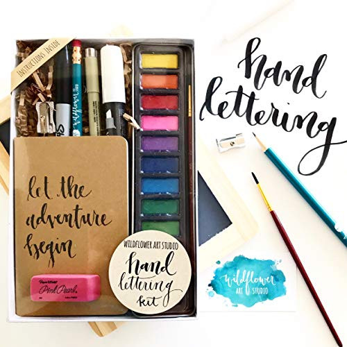 Hand Lettering Kit - Beginning Hand Lettering Set - DIY Hand Lettering for Beginners