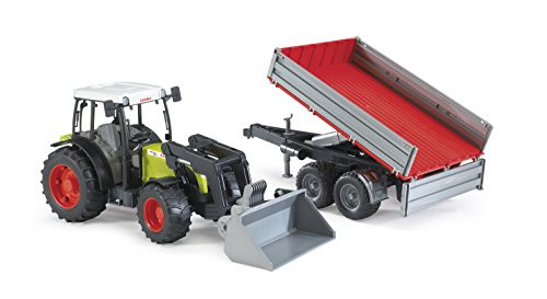 Bruder Claas Nectis 267 F With Frontloader And Trailer