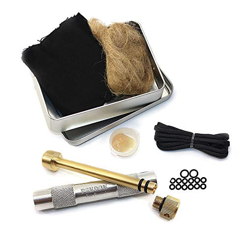 Lixada Fire Piston KitFire Starter Kit Fire Starting Tool with Char Cloth Cord and Tinder Survivalist and Prepper Gift for Outdoor Camping Hiking Survival