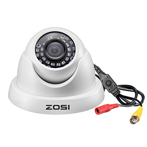 ZOSI 1080p Dome Security Cameras -Hybrid 4-in-1 HD-CVI/TVI/AHD/960H Analog CVBS-2MP Day Night Weatherproof Surveillance CCTV Camera Dome Outdoor/IndoorNight Vision Up to 80FT