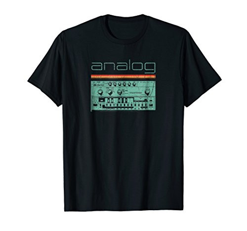 Analog Vintage Synthesizer T-Shirt - Acid Nerd Synth 80s
