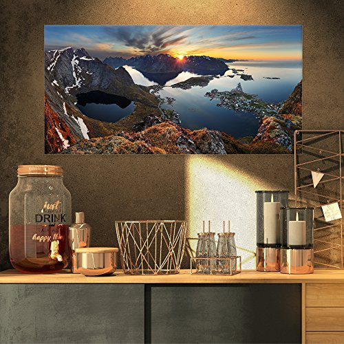 Rocky Sea Mountains Seascape Photography on Canvas Art Wall Photgraphy Artwork Print