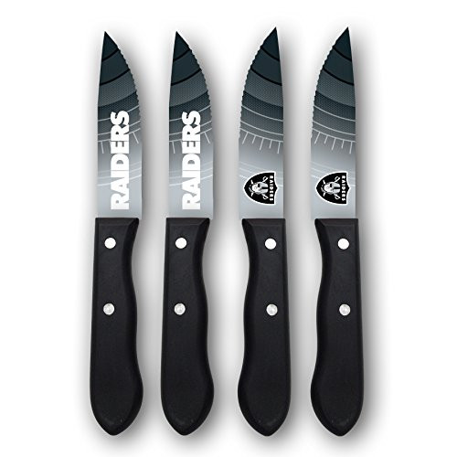 Sports Vault NFL Oakland Raiders Steak Knive Set Sports Vault NFL Oakland Raiders Steak Knive Set