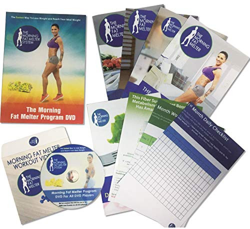 Morning Fat Melter Workout DVD for Women  Lose At Least 3 Pounds/Week With Our Weight Loss Program - 11 Workout Videos  Plus 30 Days Meal Plan - 5 Printed Manuals  and  1 Exercise DVDs