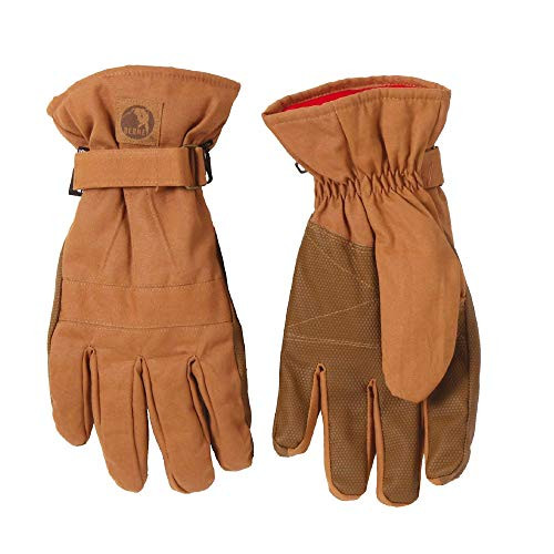 Berne Mens Insulated Work Glove Large Regular Brown Duck