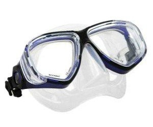 AERIS Europa 4 Scuba Diving  and  Snorkeling Mask with Side Windows for Greater Vision -Black-