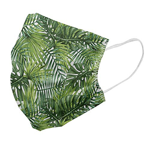 Ambesonne Leaf Face Mask Set of 10 Tropical Exotic Banana Forest Palm Tree Leaves Watercolor Design Image Double Layered Super Soft Reusable Dust Cover for Face Standard Pale Green Dark Green Ambesonne Leaf Face Mask Set of 10 Tropical Exotic Banana Forest Palm Tree Leaves Watercolor Design Image Double Layered Super Soft Reusable Dust Cover for Face Standard Pale Green Dark Green