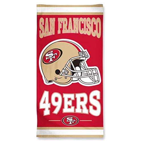 WinCraft NFL San Francisco 49ers Fiber Beach Towel 9lb/30 x 60 WinCraft NFL San Francisco 49ers Fiber Beach Towel 9lb/30 x 60
