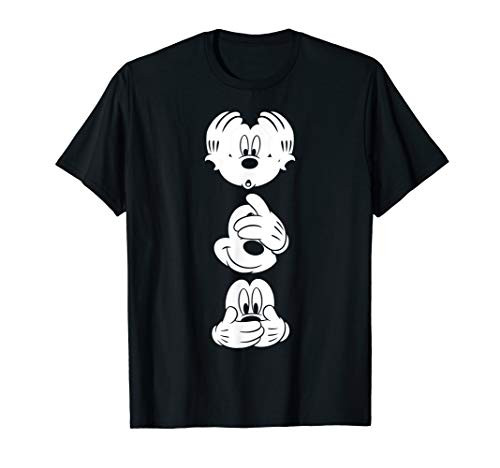 Disney Mickey Mouse Three Faces T Shirt