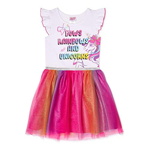 JoJo Siwa Big Girls Tulle Tutu Skirt 7/8 White