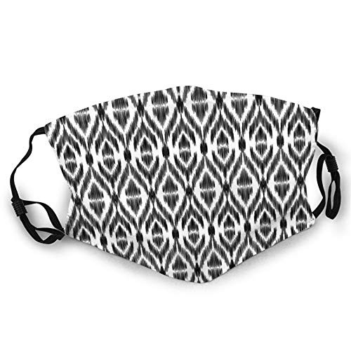 Comfortable Windproof mask?Abstract Sketchy Like Rectangulars Composed With Stripes And Circles Design?Printed Facial decorations for adult