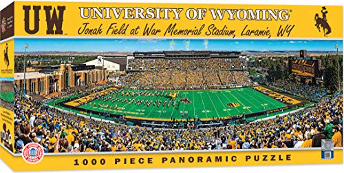 MasterPieces NCAA Wyoming Cowboys 1000 Piece Stadium Panoramic Jigsaw Puzzle MasterPieces NCAA Wyoming Cowboys 1000 Piece Stadium Panoramic Jigsaw Puzzle