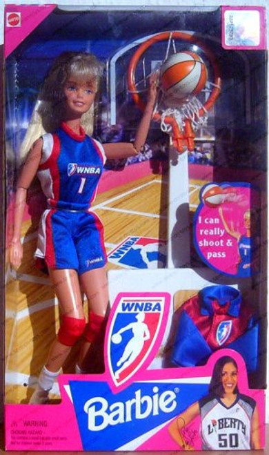 WNBA Basketball Blonde Barbie Doll by Mattel
