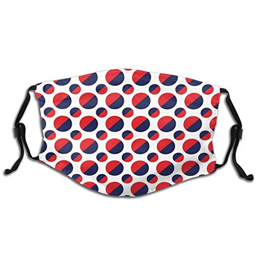 Comfortable Windproof maskAbstract Colorful Figures With Half Circles Rounds Artwork ImagePrinted Facial decorations for children