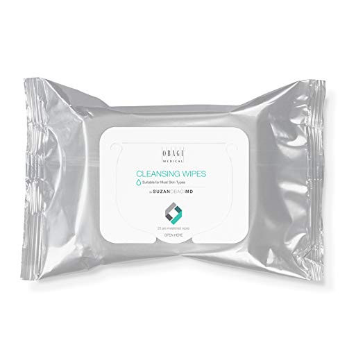 Obagi Medical On the Go Cleansing and Makeup Removing Wipes 25 count Pack of 1
