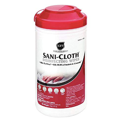 Pdi Sani Professional Disinfecting Multi-Surface Wipes 7 1/2 x 5 3/8 White 200/can