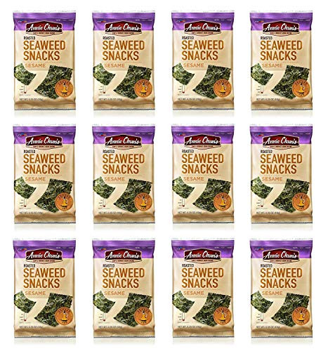 Annie Chuns Roasted Seaweed Snacks Sesame 0.35-ounce -Pack of 12- Americas 1 Selling Seaweed Snacks