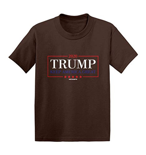 Haase Unlimited Trump 2020 Keep America Great - Vote Infant/Toddler Cotton Jersey T-Shirt -Brown 3T- Haase Unlimited Trump 2020 Keep America Great - Vote Infant/Toddler Cotton Jersey T-Shirt -Brown 3T-